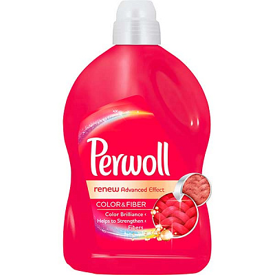 Гель для машинной и ручной стирки Perwoll для деликатной стирки для цветных вещей 1,8 л
