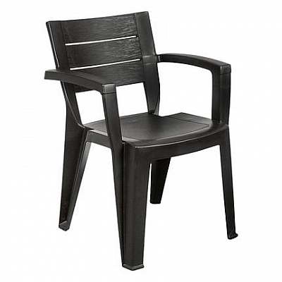 Стул пластиковый Bica Emma 79x58x60 см графит