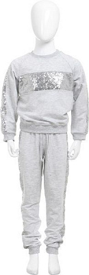 Спортивний костюм УКРОДЯГ для дівчинки р.140 сірий ШЯ-3/18/4