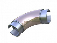 Поворот поручня ALM-1317 шампань