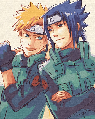 Картина за номерами Наруто і Саске 10225-AC 40х50 см ArtCraft