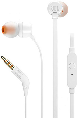 Гарнитура JBL® T110 white (JBLT110WHT) 