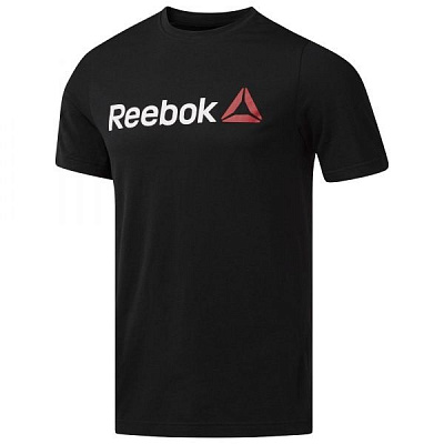 Футболка Reebok QQR- Reebok Linear Read CW5376 L черный