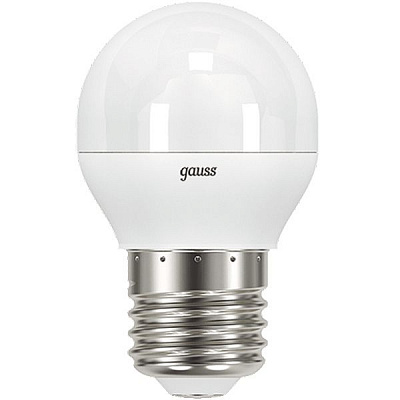 Лампа светодиодная Gauss Black 9.5 Вт G45 матовая E27 220 В 3000 К 