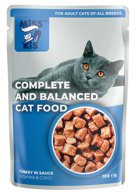 Корм для котів Міс Кіс індичка в соусі 100 г