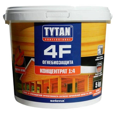 Вогнебіозахист Tytan 4F 1:4 червоний 5 кг