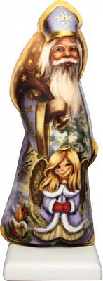 Украшение новогоднее на подставке Святой Николай 30 см 