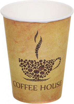 Стаканы одноразовые PROservice бумажные Coffee Time 250 мл 50 шт.