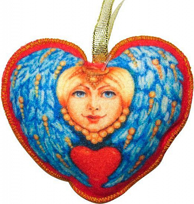 Підвіска фетрова Серце 9 см