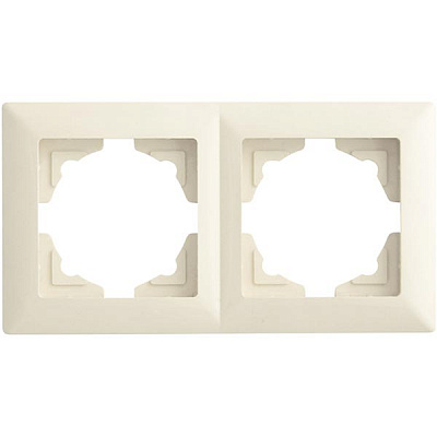 Рамка двухместная Gunsan VISAGE универсальная кремовый VS 28 12 141