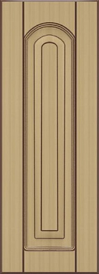 Фасад для кухні Грейд-Плюс Клен світлий патина №420 713x260 Вінтаж правий