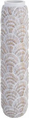 Ваза полирезиновая белая Лайт B 15х15х60 см