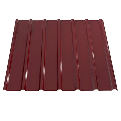 Профнастил глянцевый PSM PROFILE ПР-20Б 0,35x1155x2000 мм RAL 3005 бордовый