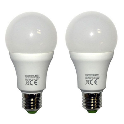 Лампа LED Светкомплект A65 Е27 15 Вт 3000К теплый свет 2 шт