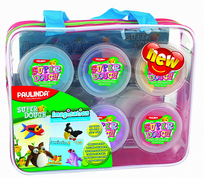 Набор для творчества Paulinda масса для лепки Super Dough 6х28 г 081385-2