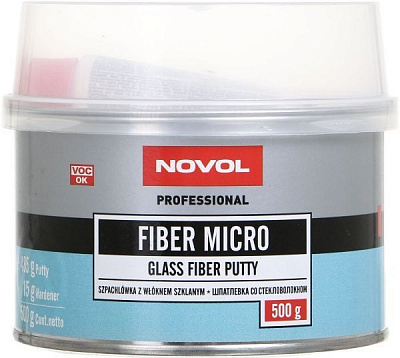Шпаклевка FIBER MICRO 0,50кг NOVOL 1231 0,5кг