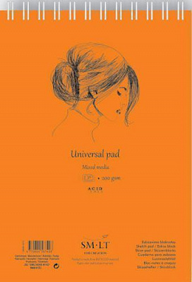 Альбом на спирали AUTHENTIC (mixed media) A5 см 200 г/м² 40 листов Smiltainis