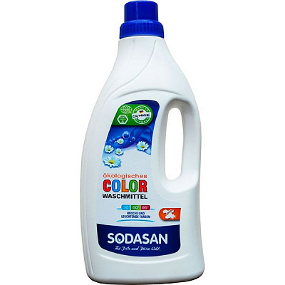 Гель для машинной и ручной стирки Sodasan Color 1,5 л