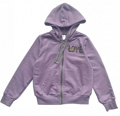 Толстовка для девочки Роза р.152 сиреневый 221119 