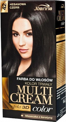 Фарба для волосся Joanna Multi Cream Color №42 ебенове дерево 100 мл