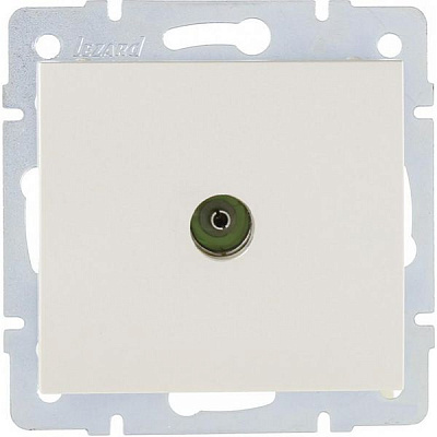 Розетка TV прохідна Lezard Rain перлинно-білий 703-3088-129