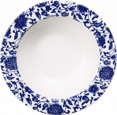 Салатник Royal Blossom 14 см белый с синим Porser Porselen