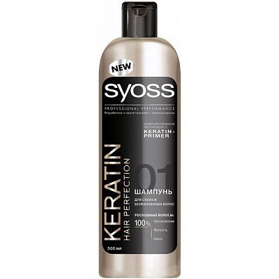 Шампунь Syoss Keratin для ослабленого та ламкого волосся 500 мл