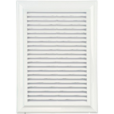 Решетка Blauberg Decor 180x250R пластик белый 