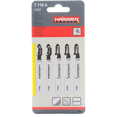 Пилочка для электролобзика Haisser T118A 5 шт.