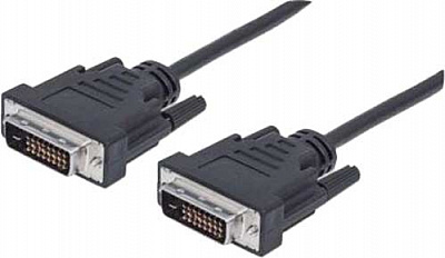 Кабель Real-el черный (DVI-D - DVI-D (24+1) Pro 1.8m,) 