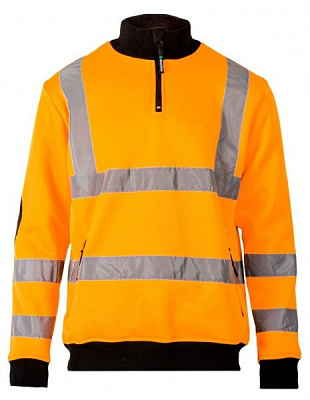 Толстовка Sizam Brighton сигнальная р. XXL рост универсальный 30226 оранжевый