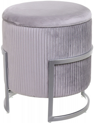 Скриня-пуф Montpellier 42х42х45 см сірий