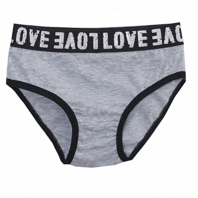 Трусы для девочек KOSTA р.146–152 серый меланж 2668-10 