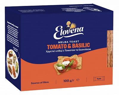 Хлебцы Elovena с томатом и базиликом 100 г