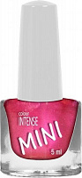 Лак для нігтів Colour Intense NP-16 Mini 53 темно-рожевий блискитки 4,5 мл 