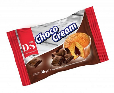 Кекс Домашнє свято магдаленас з кремовою начинкою «Шоколад» 1 шт. 35 г