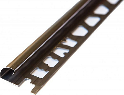 Профіль напівкруглий нержавіюча сталь 12 мм 2,7 м срібло глянець