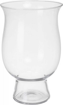 Ваза скляна прозора тюльпан h30 см d190 см