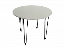 Стол Акрон 900x750 мм черный/белый