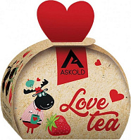 Чай черный Askold Love tea Strawberry tea 40 г 
