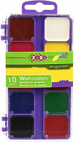 Краски акварельные 10 кольорів ZB.6520 ZiBi