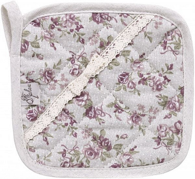 Прихватка Rosettes 20x20 см розовый Прованс 