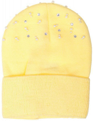 Шапочка дитяча для дівчинки Kraft+ 9509 р.50-52 лайм