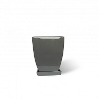 Горшок керамический Резон Конус четырехугольный квадратный 1,1л серый 