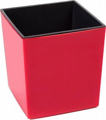 Горшок Lamela ЮКА 190 квадратный 6л красный 