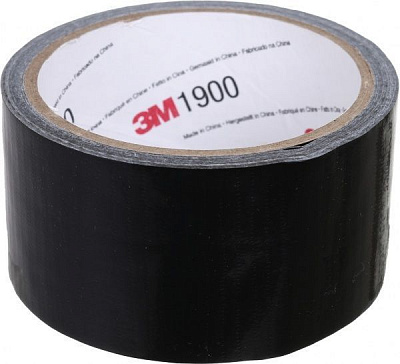 Лента клейкая 3M Duct Tape 1900 черная 50 мм 10 м