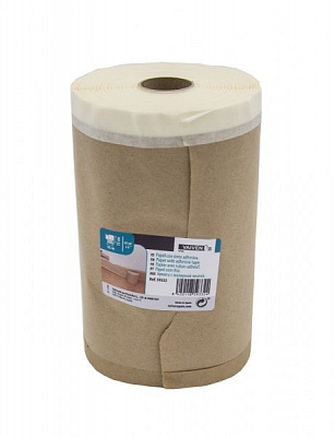 Бумага защитная с малярной лентой VAIVEN Masking Paper 0,15x45 м