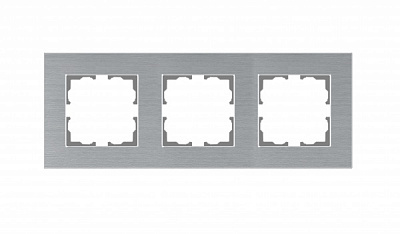 Рамка тримісна HausMark Stelo універсальна хром 501-6544-148