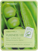 Маска для обличчя Tony Moly з екстрактом соєвих бобів Pureness 100 Placenta Mask Sheet 21 мл 1 шт.