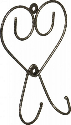 Гачок декоративний D'Artc Серце подвійний 4092018